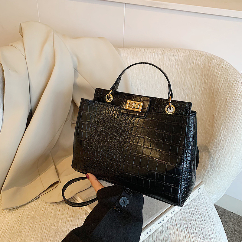 Women Hand Bags For Office - Tas Jinjing dengan Motif Kulit Buaya