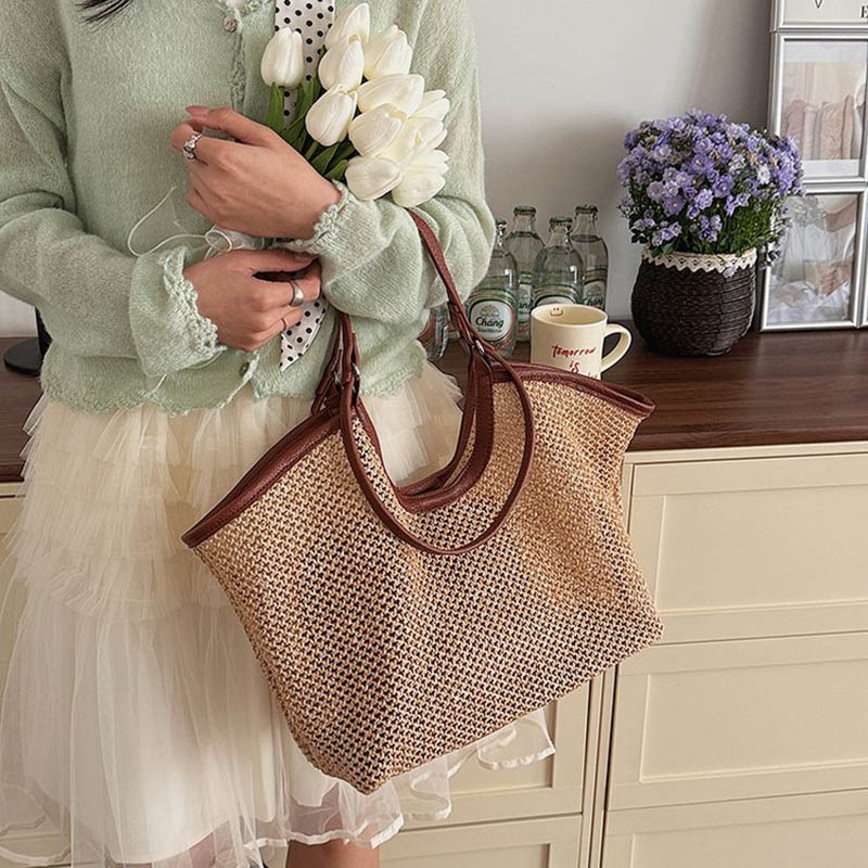 Women Hand Bags For Office - Tas Bahu Kanvas Wanita Kapasitas Besar