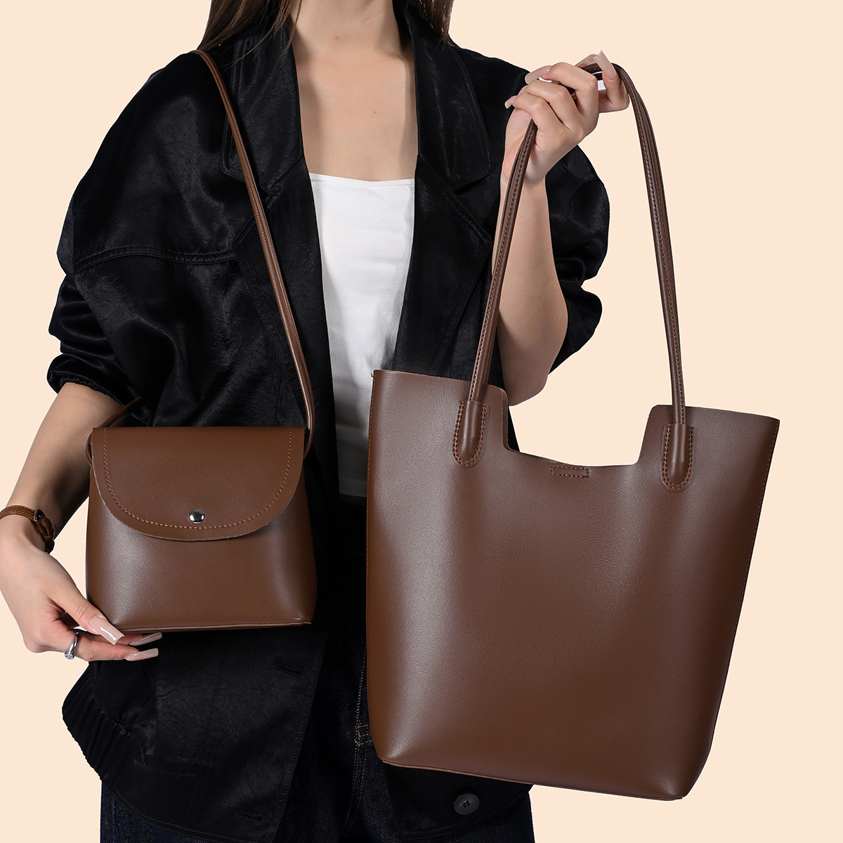 Women'S Bags Handbags - Tas Selempang Kulit Sintetis untuk Wanita,