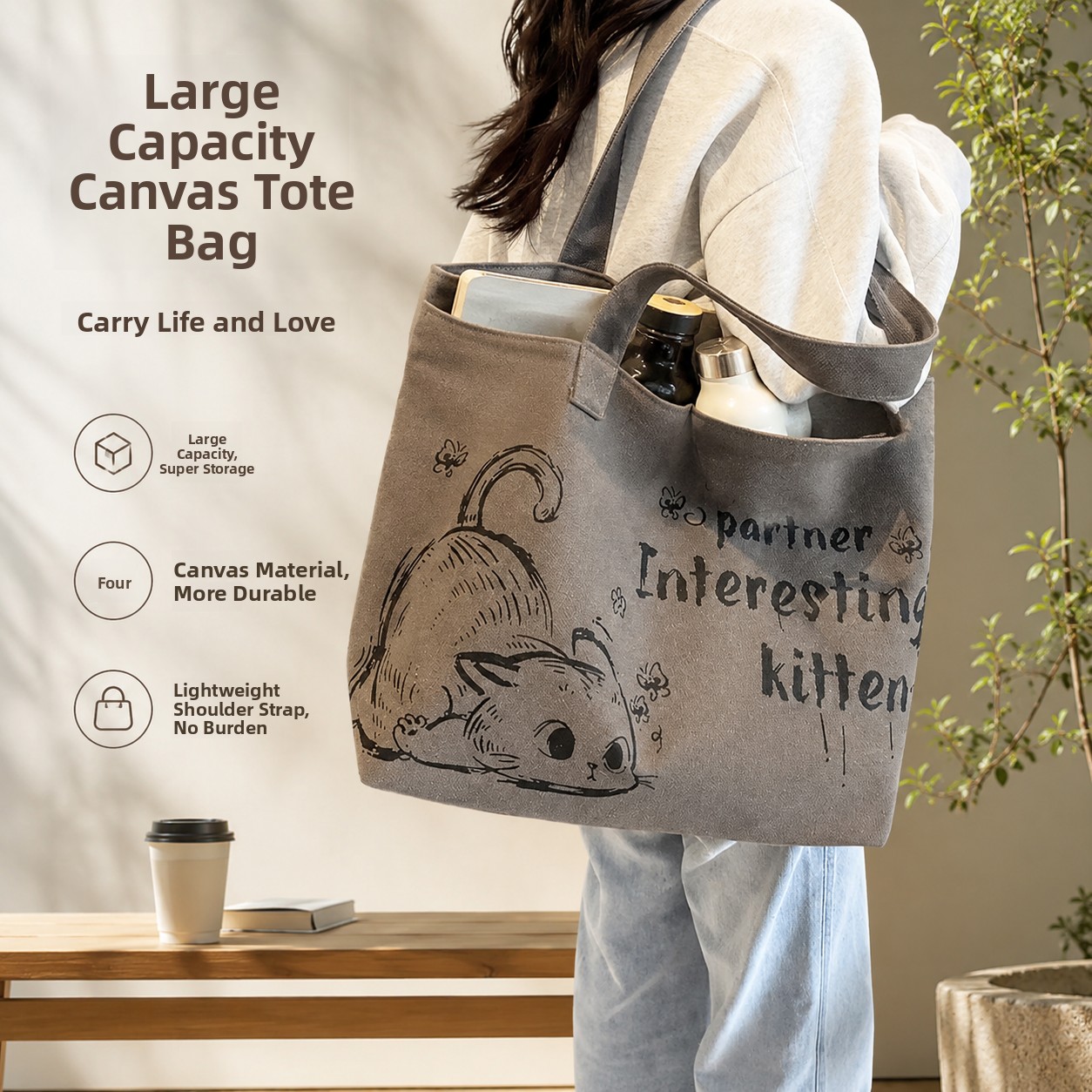 Women Bags 2026 Trends - Tas Tote Kanvas Berkapasitas Besar untuk