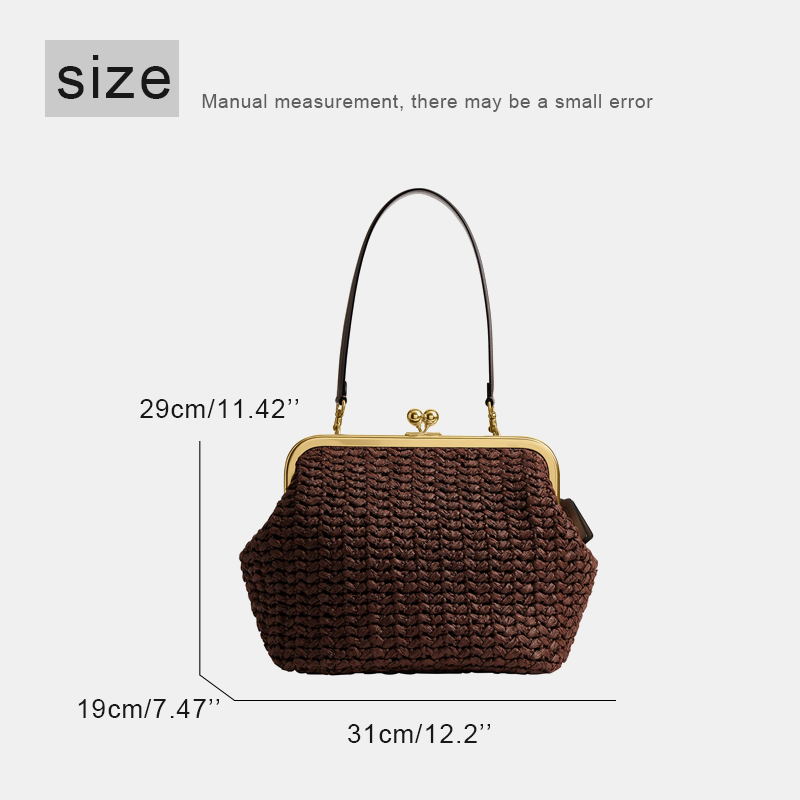Tas Pantai Raffia Anyaman Tang - Women'S Raffia Bags ulasan dan harga